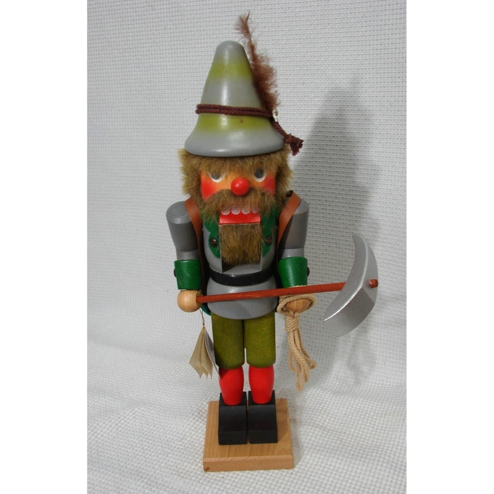 Vtg Nutcracker HOLZKUNST CHRISTIAN ULBRICHT Germany Mountain Climber Hiker 16"